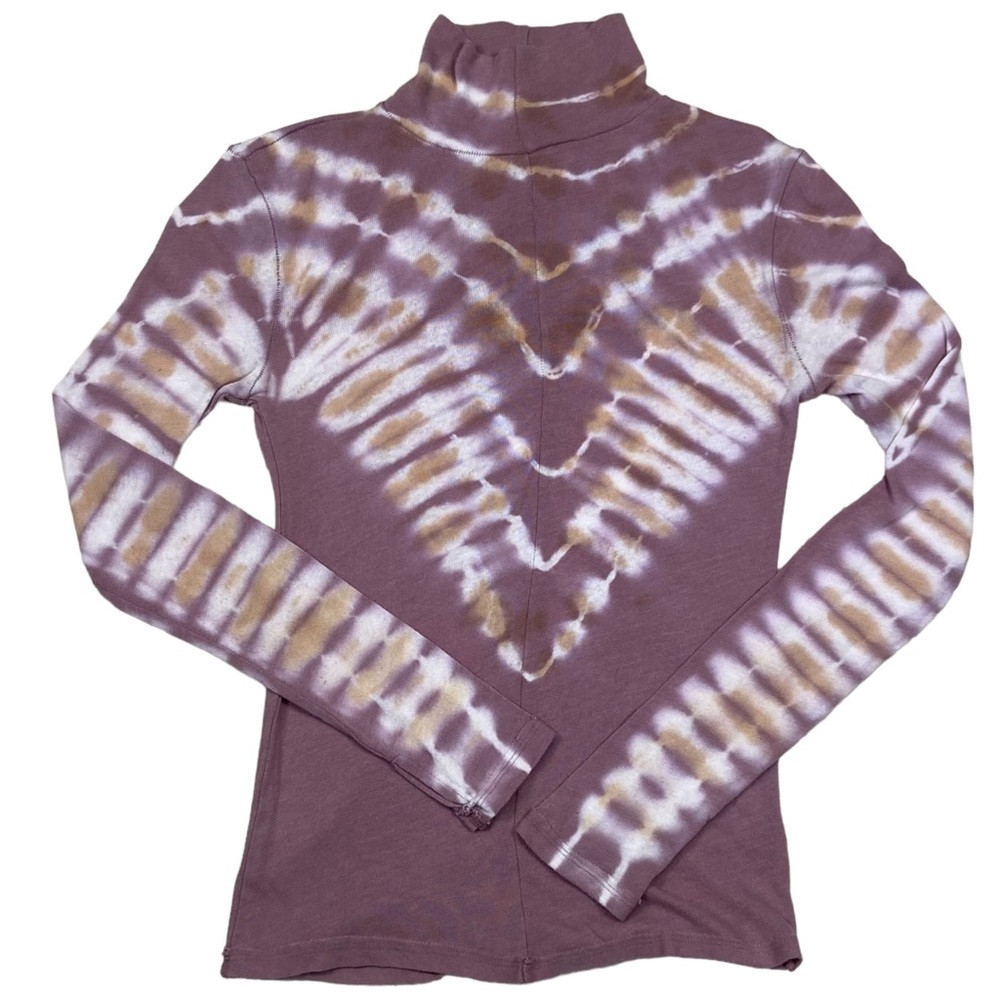 Free People Psychedelic Tie Dye Mock Neck S